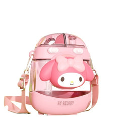Sanrio premium quality embossed sipper plus push to open bottle (plastic) - 1000 ml - Kidspark