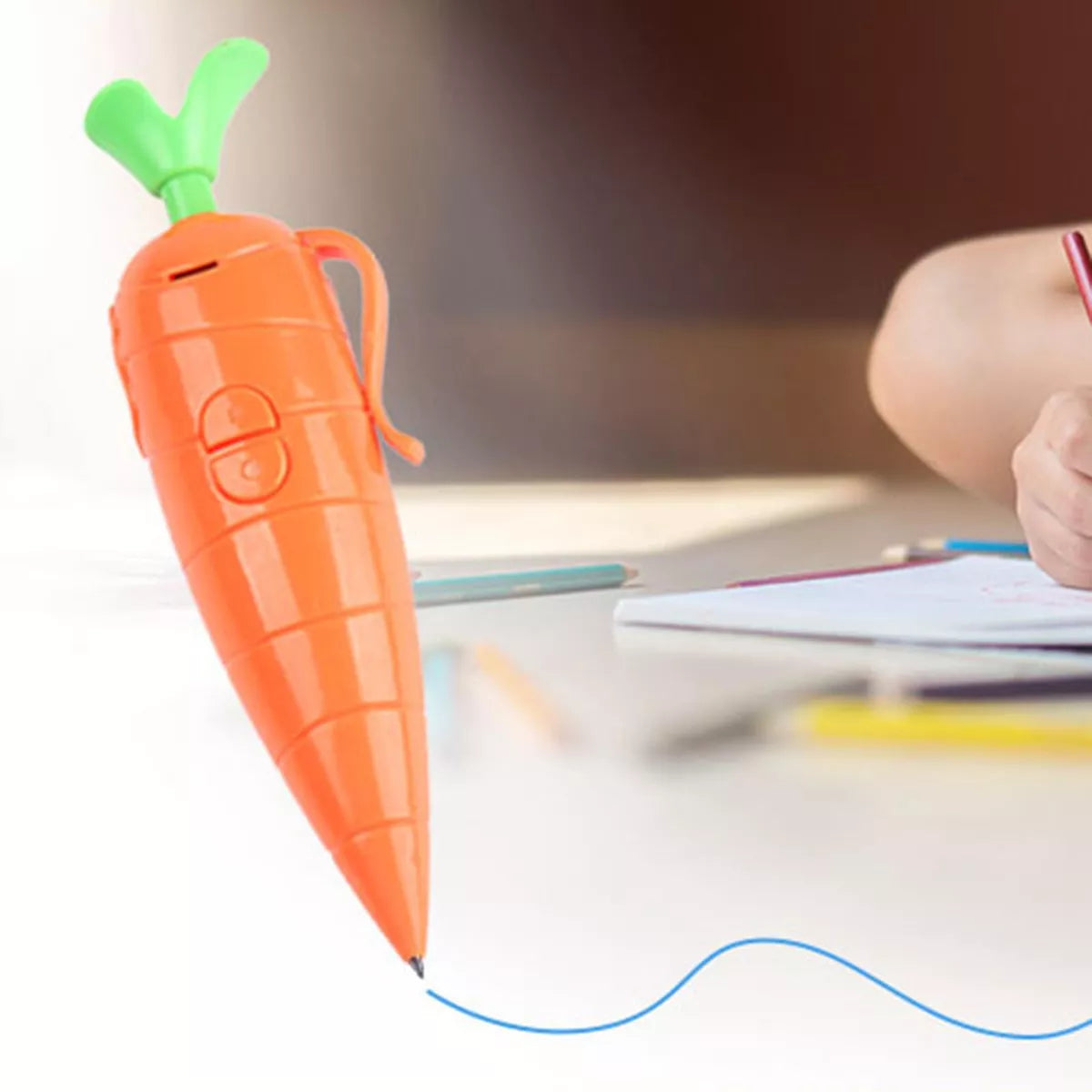 Carrot Recorder Pen Toy Cute Ballpoint Pen Recording Pen 1ml