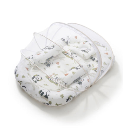Kidspark neo | baby crib | mosquito net | side pillows