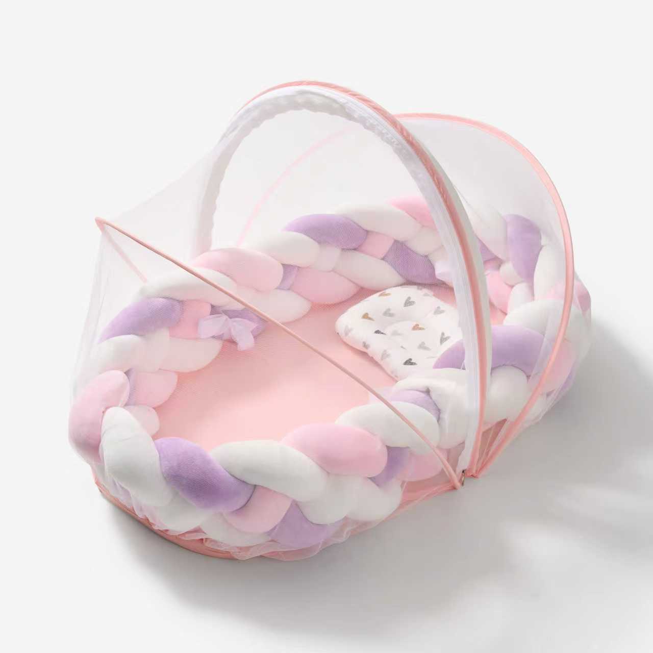 Baby nest 3.0 | Knotted braided  bumpers | Eco friendly | luxury