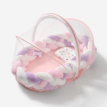 Baby nest 3.0 | Knotted braided  bumpers | Eco friendly | luxury