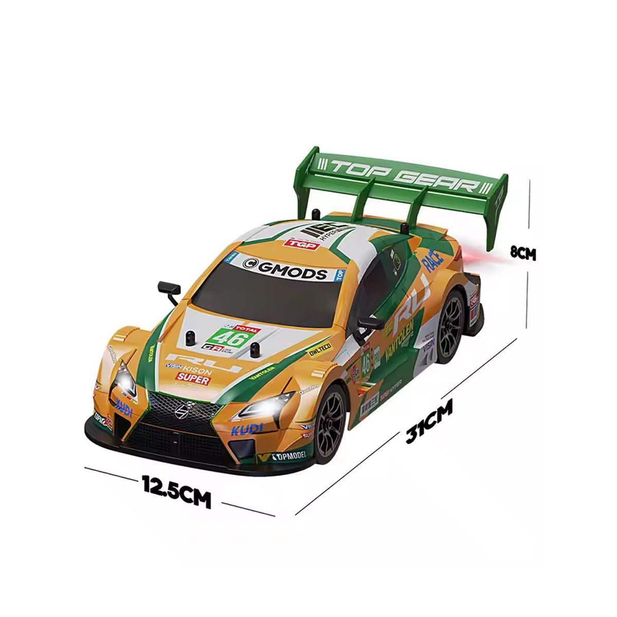 Whoosh metal RC car  |1 : 16 | Lights | 4WD | Drift | 30km/H