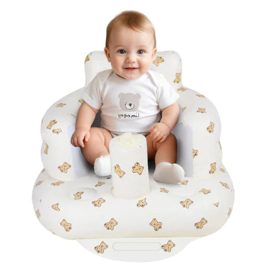 Premium Infant Sofa for Safe & Supported Sitting | Inflatable | Pediatrician-Backed Baby Sofa