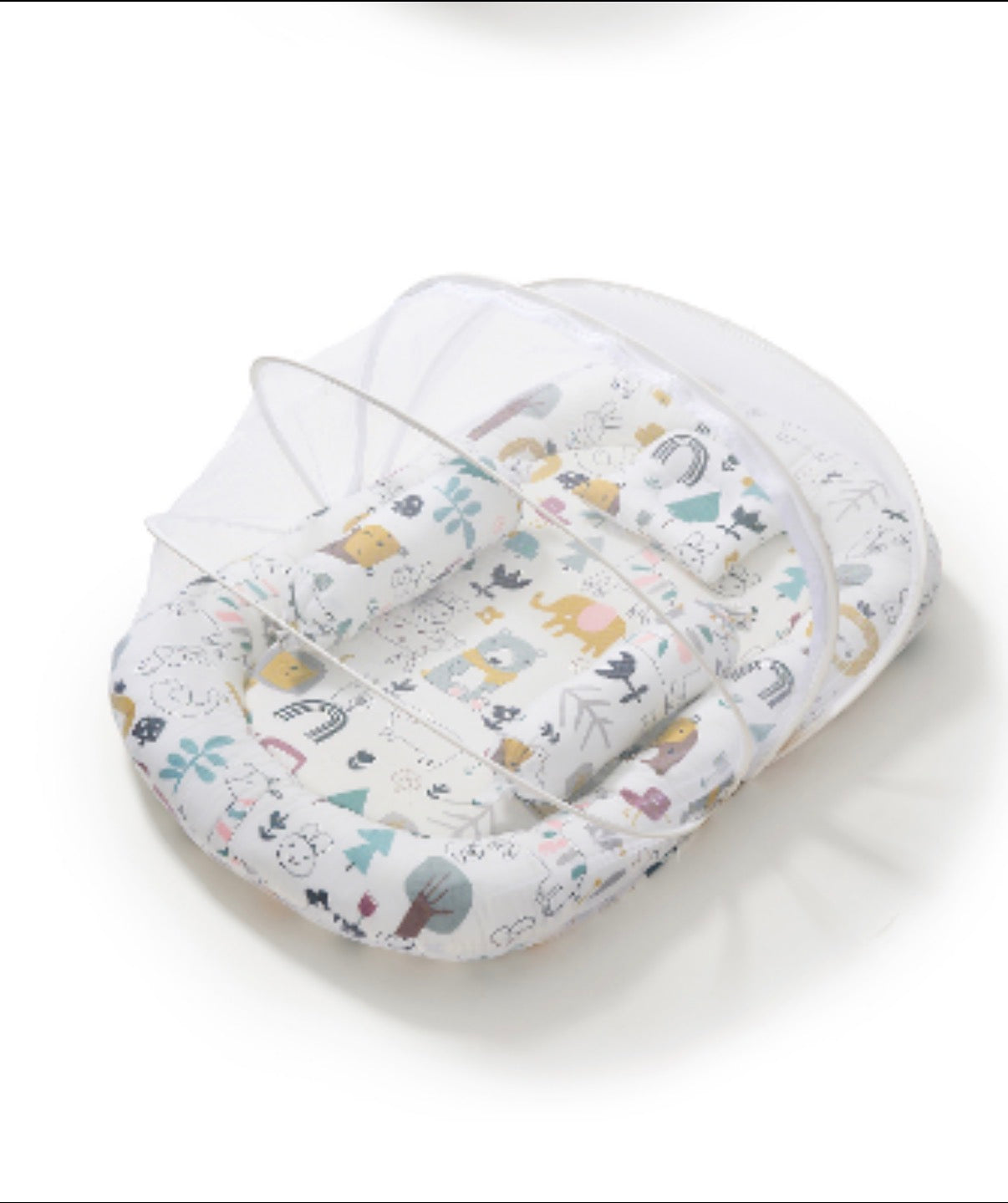 Kidspark neo | baby crib | mosquito net | side pillows