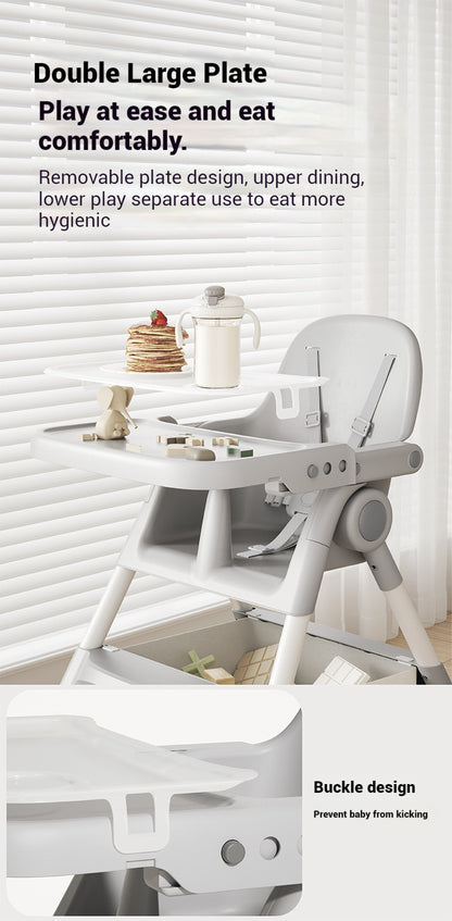 Kidspark Mk3 High chair | 4 in 1 | feeding | storage | portable | EU standards highchair