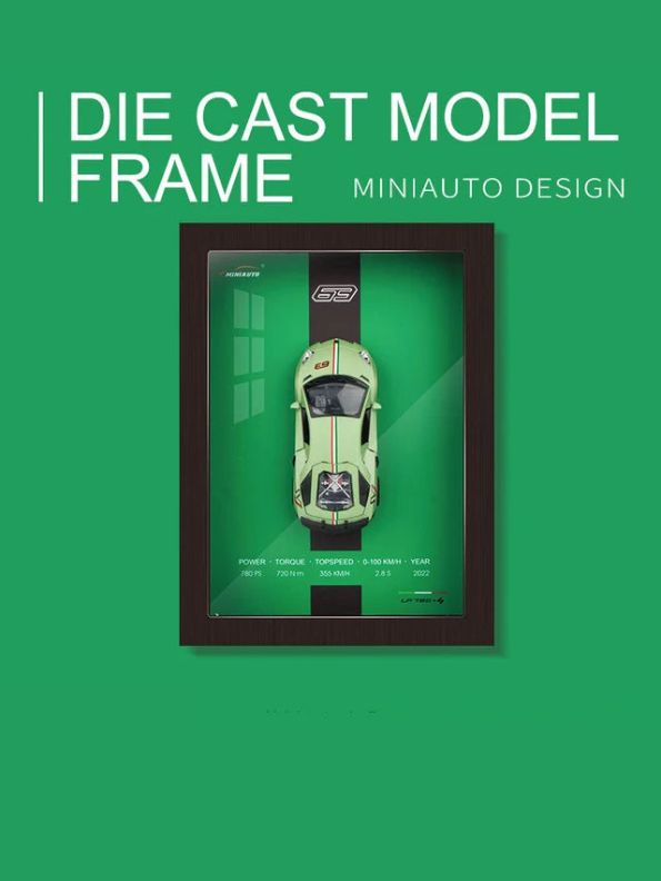 3D Sports Car Frames - 1:32 metal die cast Model