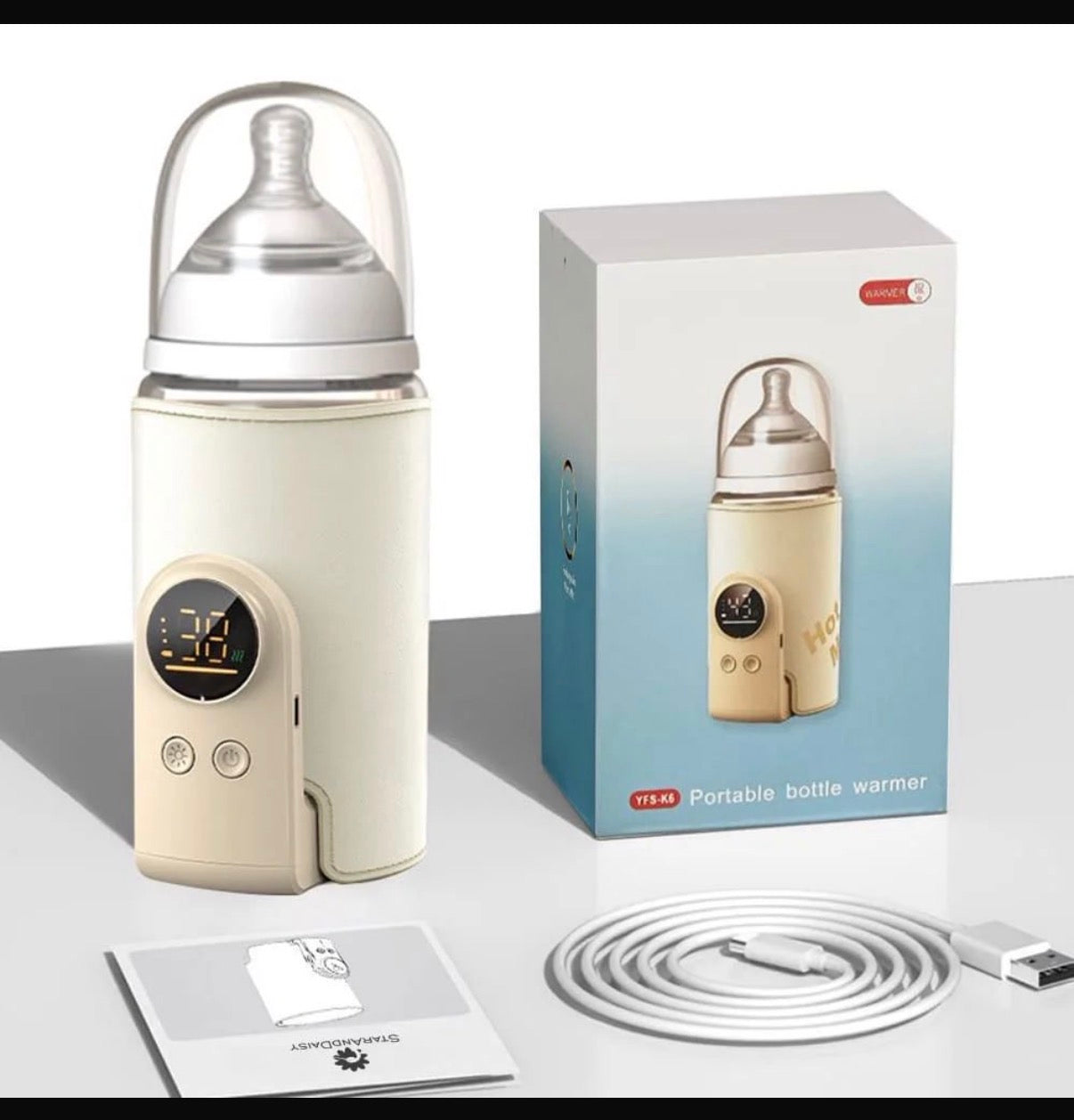 Portable Baby Bottle Warmer | type C | 6000 mah | LED