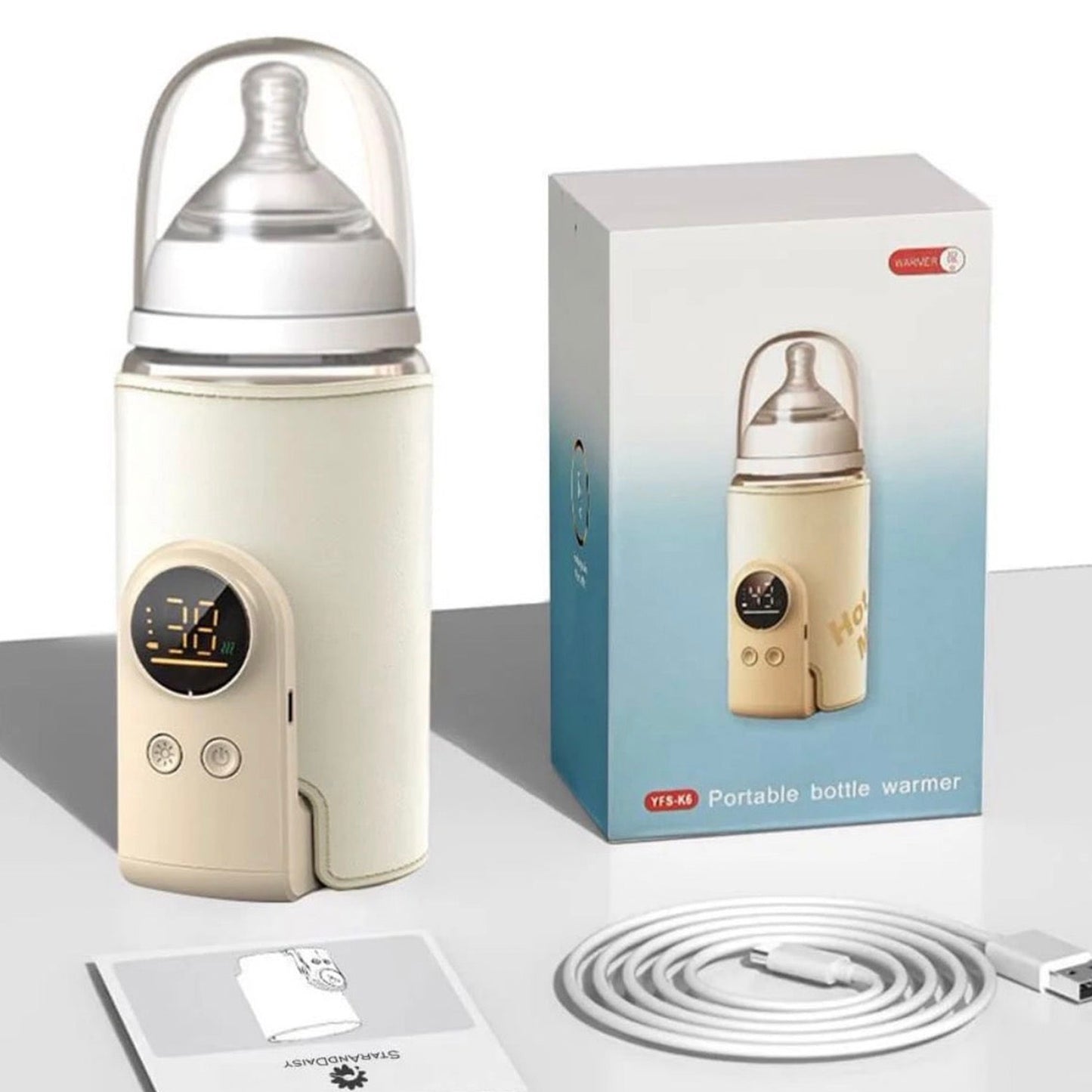 Portable Baby Bottle Warmer | type C | 6000 mah | LED