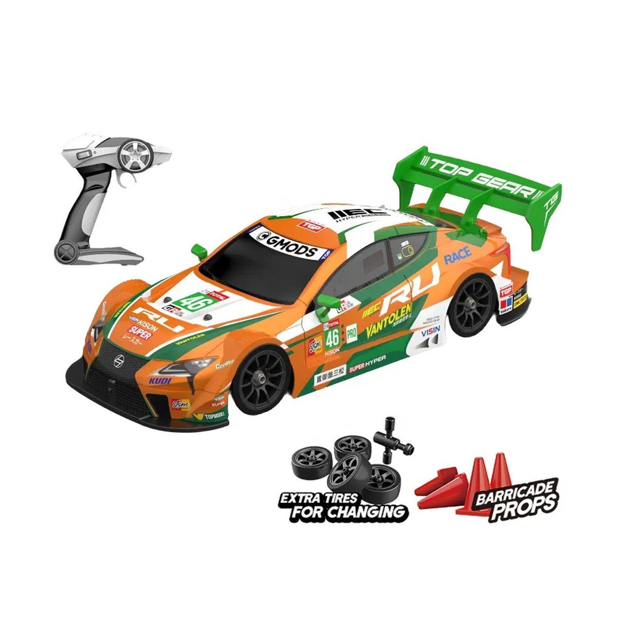 Whoosh metal RC car  |1 : 16 | Lights | 4WD | Drift | 30km/H