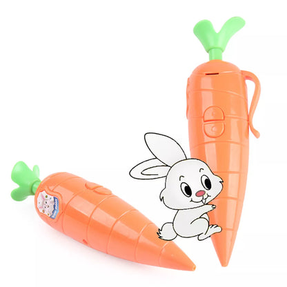 Carrot Recorder Pen Toy Cute Ballpoint Pen Recording Pen 1ml