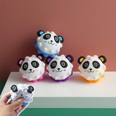 Panda pop eyes + pop it squishy toy