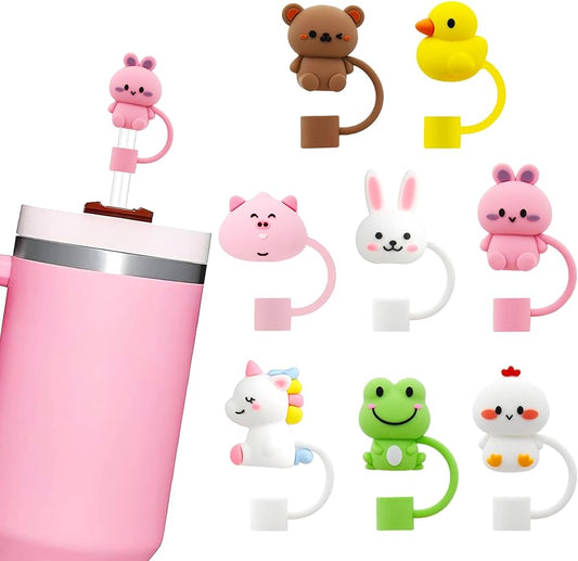 3D Straw Toppers - Stanley | Stylist | Silicone - Kidspark