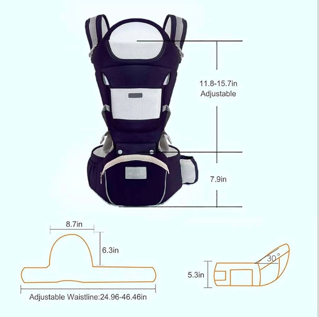 Kidspark nurture pro | premium baby carrier | 360’ positions | wider hip seat | comfort