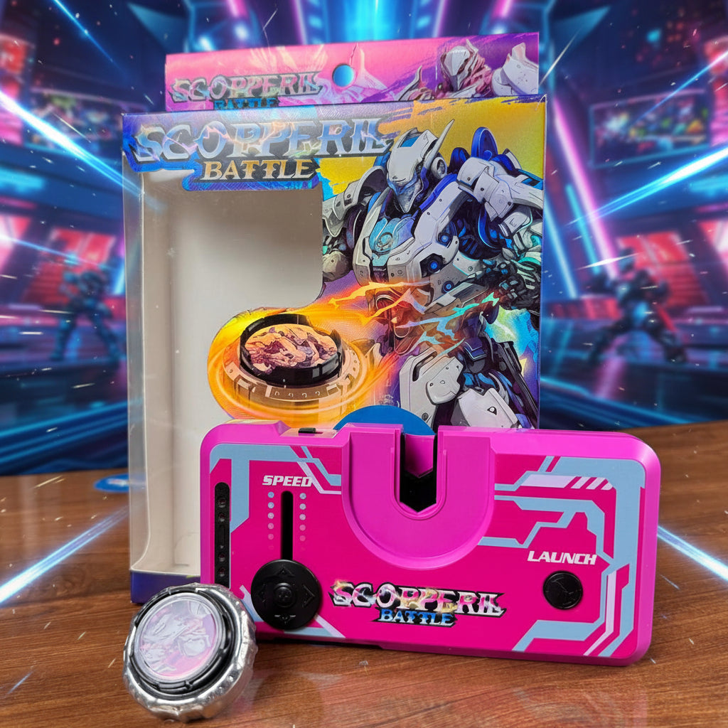 Beyblade electric battle spin launcher + metal beyblade