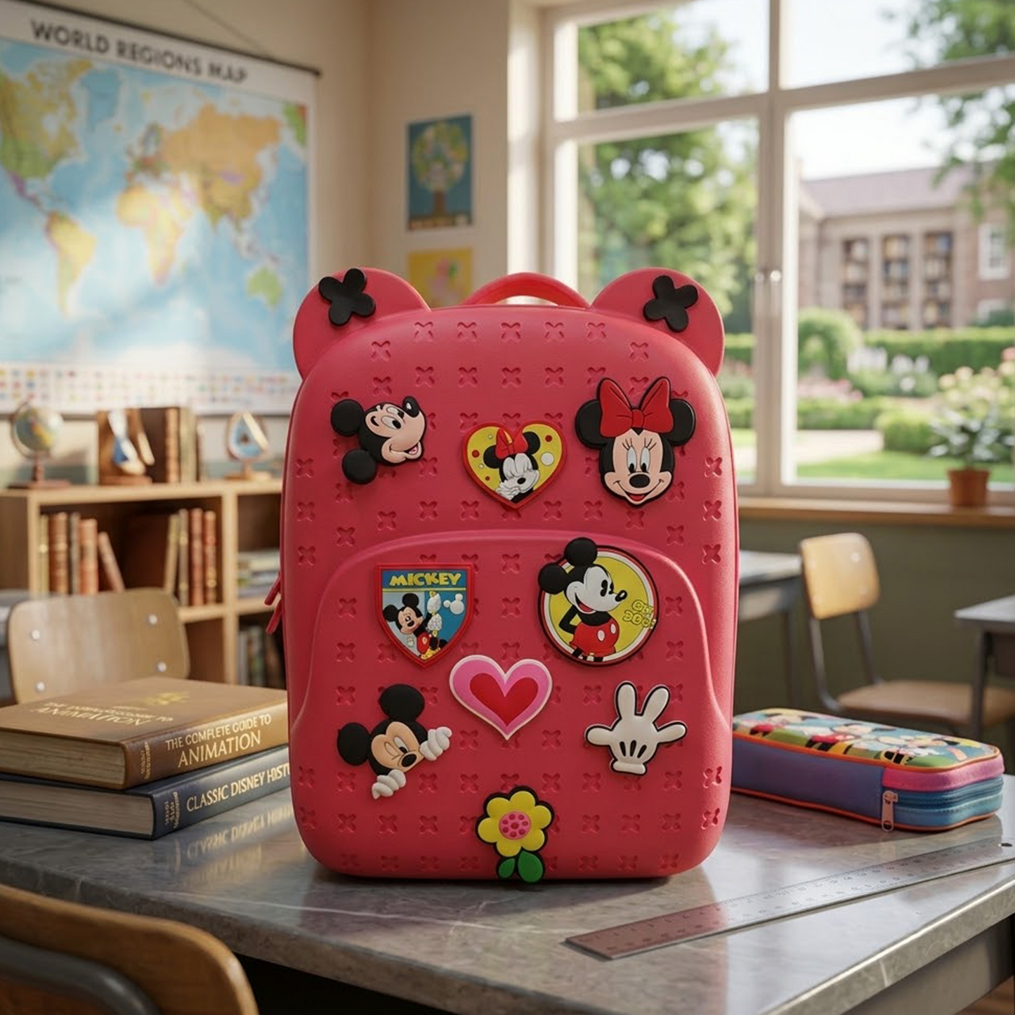 Crocs Style Mickey MouseSilicone Backpack with DIY Jibbitz