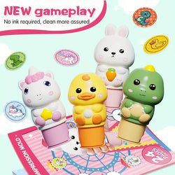 Magic Stamper Stickers - 200 Reusable Stickers | 24 Page Book - Kidspark