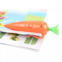 Carrot Recorder Pen Toy Cute Ballpoint Pen Recording Pen 1ml - Kidspark