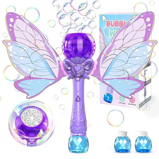 Butterfly light up bubble wand