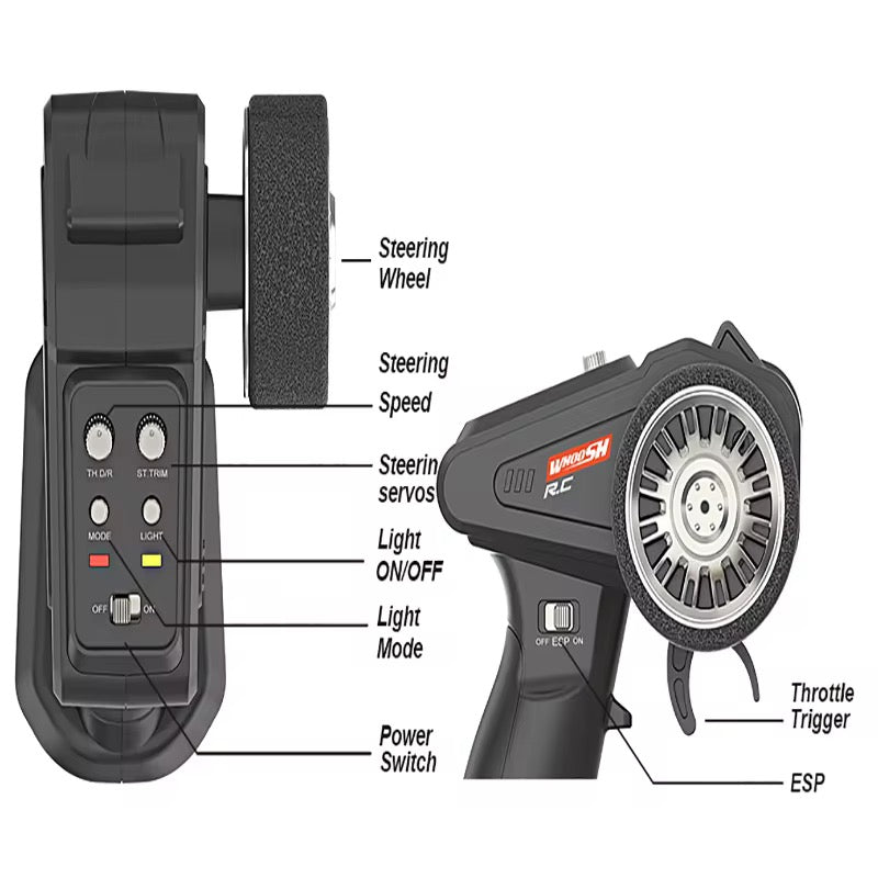 Whoosh metal RC car (RX7) |1 : 43| 4WD | Drift | 15km/H