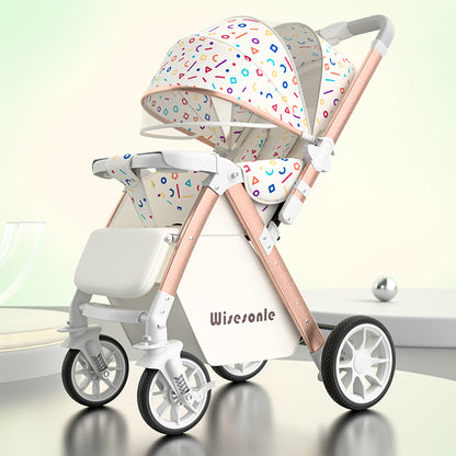 Kidspark Wisesonle stroller| High-view reversible seat | Storage | no bumps wheels | One click fold | Max ventilation