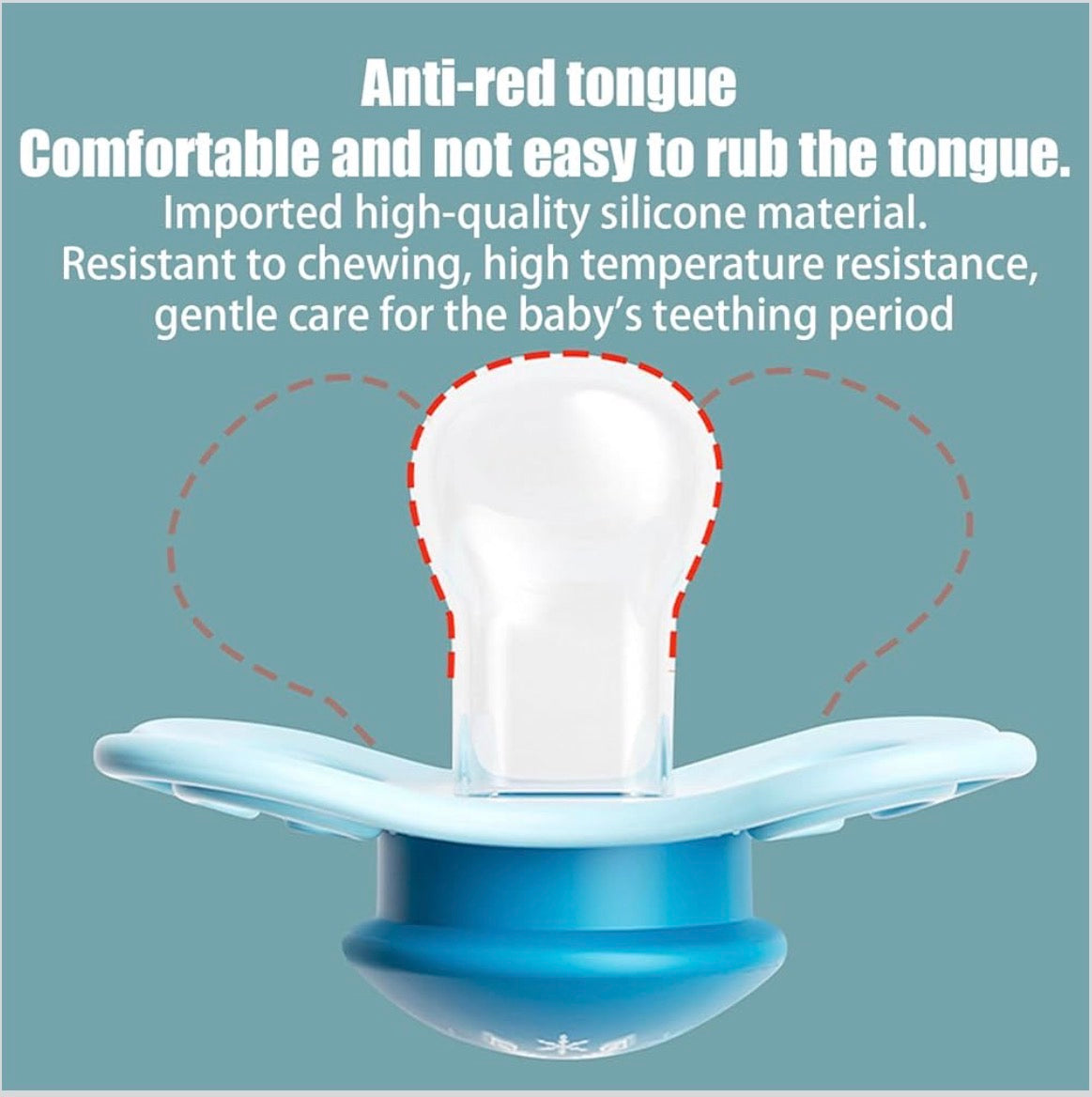 Silicone teether pacifier Binkie | BPA free | Food grade