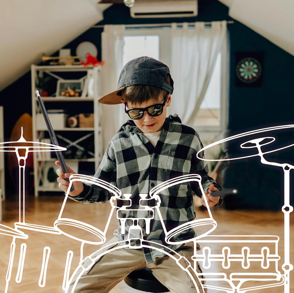Airdondon virtual drum kit