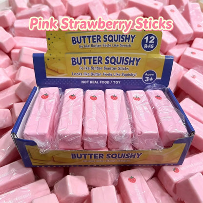 Strawberry squishy bar toy