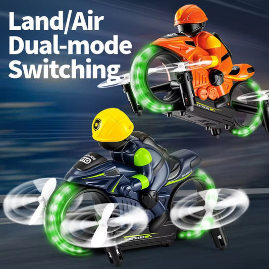 H141 2 in 1 Flying Motorbike – Land & Air Dual Mode RC Motorcycle