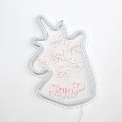 Jojo siwa’s unicorn LED neon light