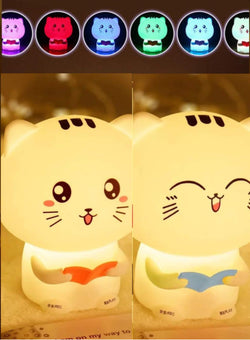Cute cat silicone premium quality night lamp - Kidspark