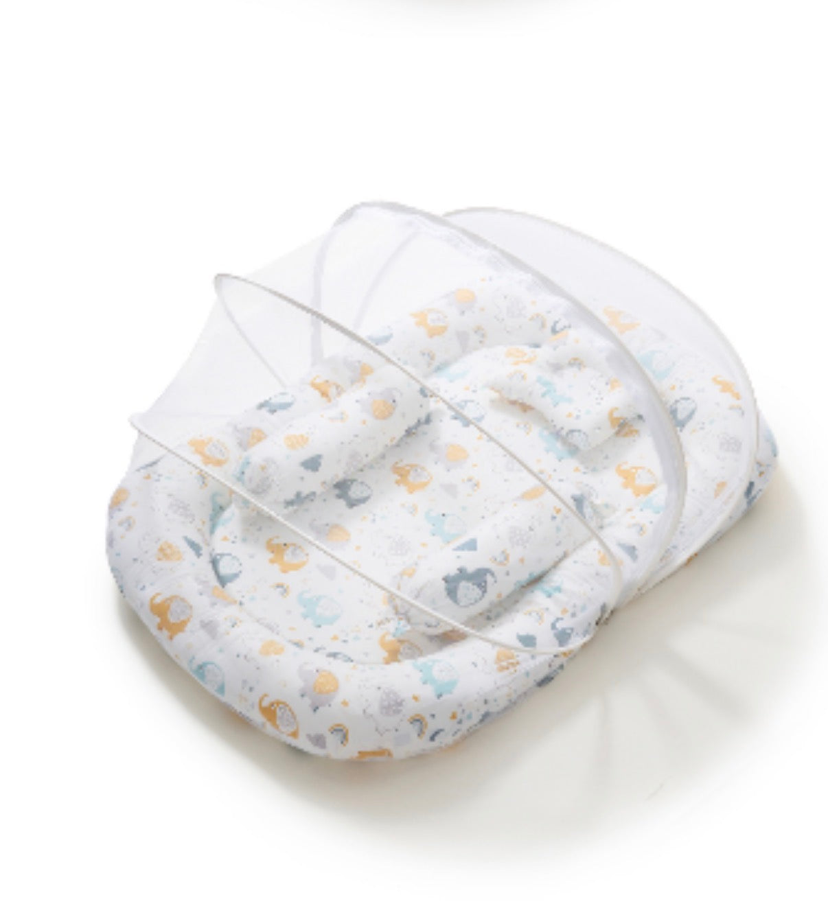 Kidspark neo | baby crib | mosquito net | side pillows