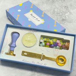 Vintage DIY Wax Seal Stamp Kit, 4 pcs, Meet Various Needs Wooden Sealing Stamp (pink) - Kidspark