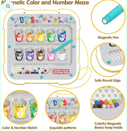 2-in-1 Magnetic Dot Drawing Board & Maze for Kids - Kidspark