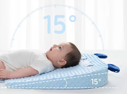 15° Incline Anti-Reflux Baby Lounger | Hip Support Cushion | recliner+ holder