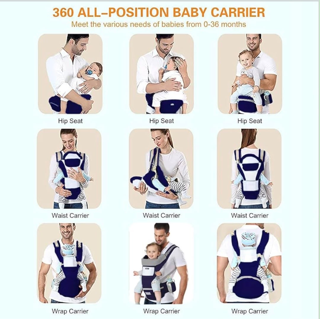 Kidspark nurture pro | premium baby carrier | 360’ positions | wider hip seat | comfort