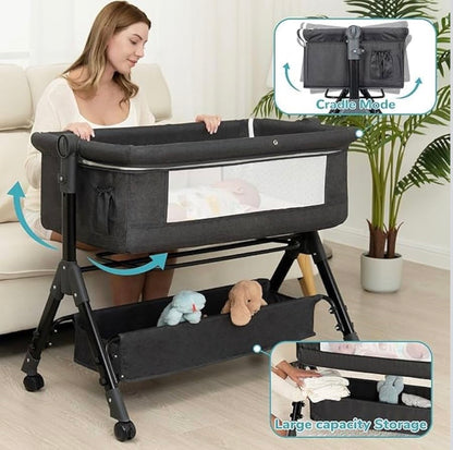 Kidspark Baby bassinet | 6 in 1 | cradle/cot | adjustable | storage
