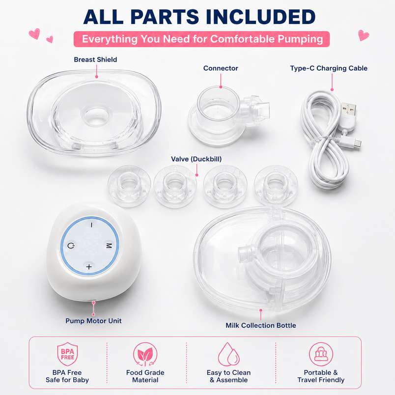 Kidspark nova pro wearable electric breast pump | Hands free | 8 levels | portable | 180 ml