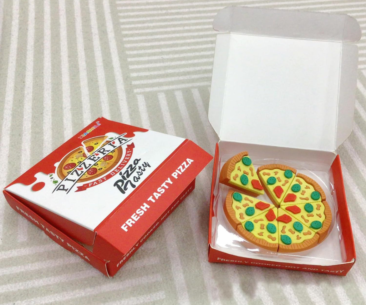 Pizza erasers