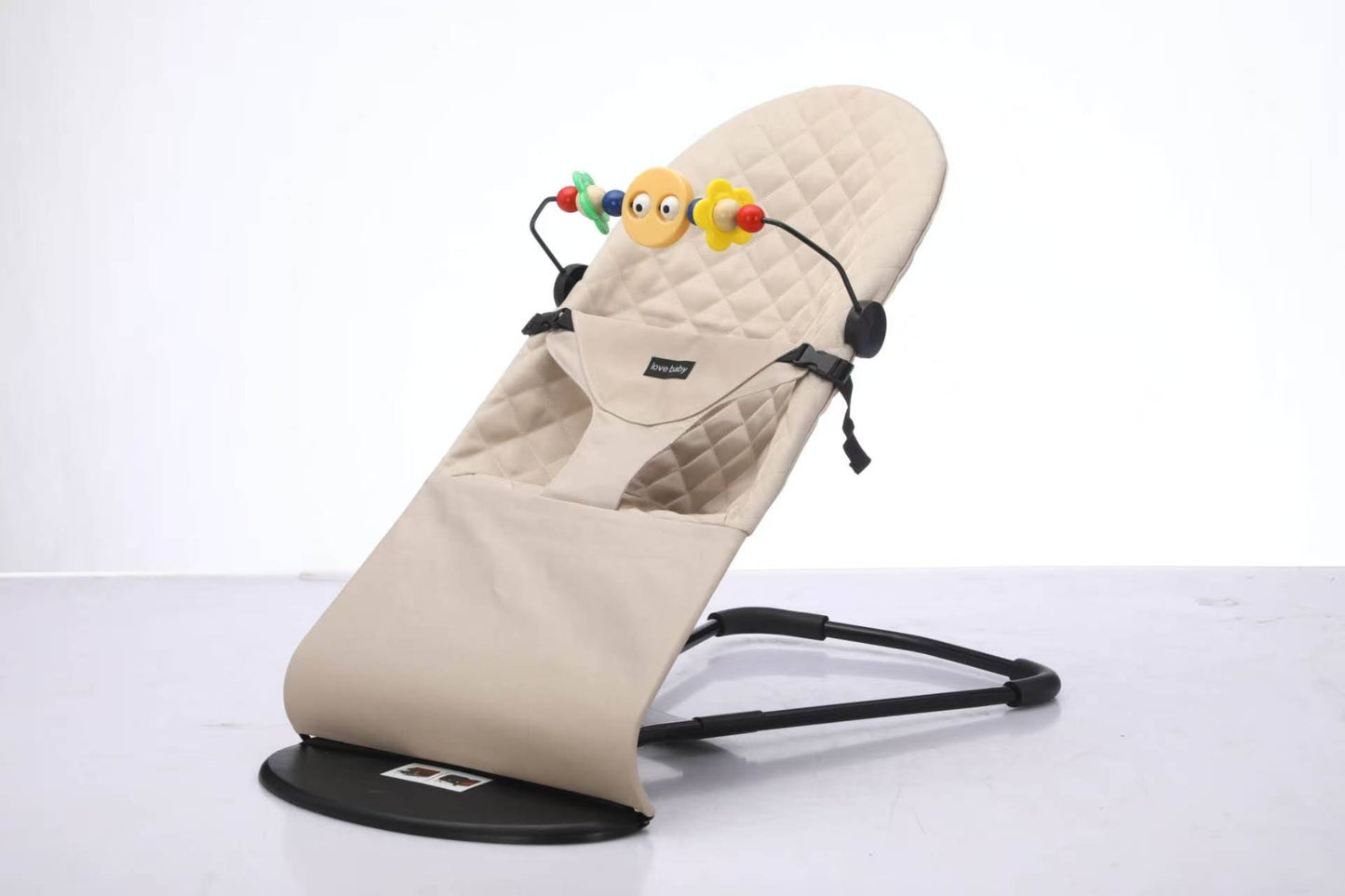 Kidspark Infant Natural Swing Bouncer | Compact | Foldable and Multi Recline Back | Removable Toybar/Fidget Bar | 0-9 months