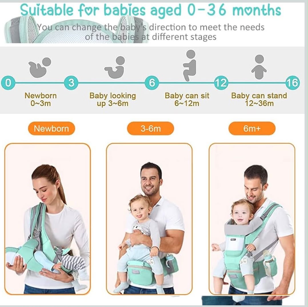 Kidspark nurture pro | premium baby carrier | 360’ positions | wider hip seat | comfort