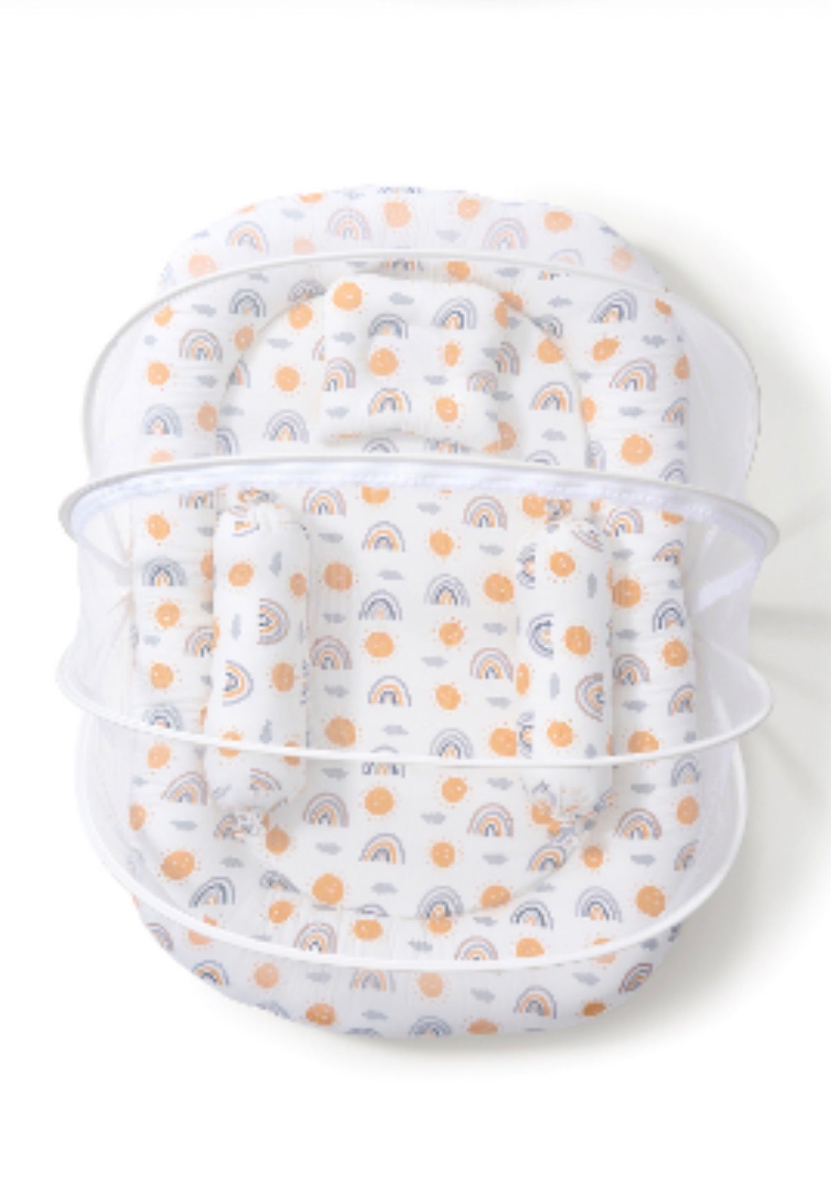 Kidspark neo | baby crib | mosquito net | side pillows