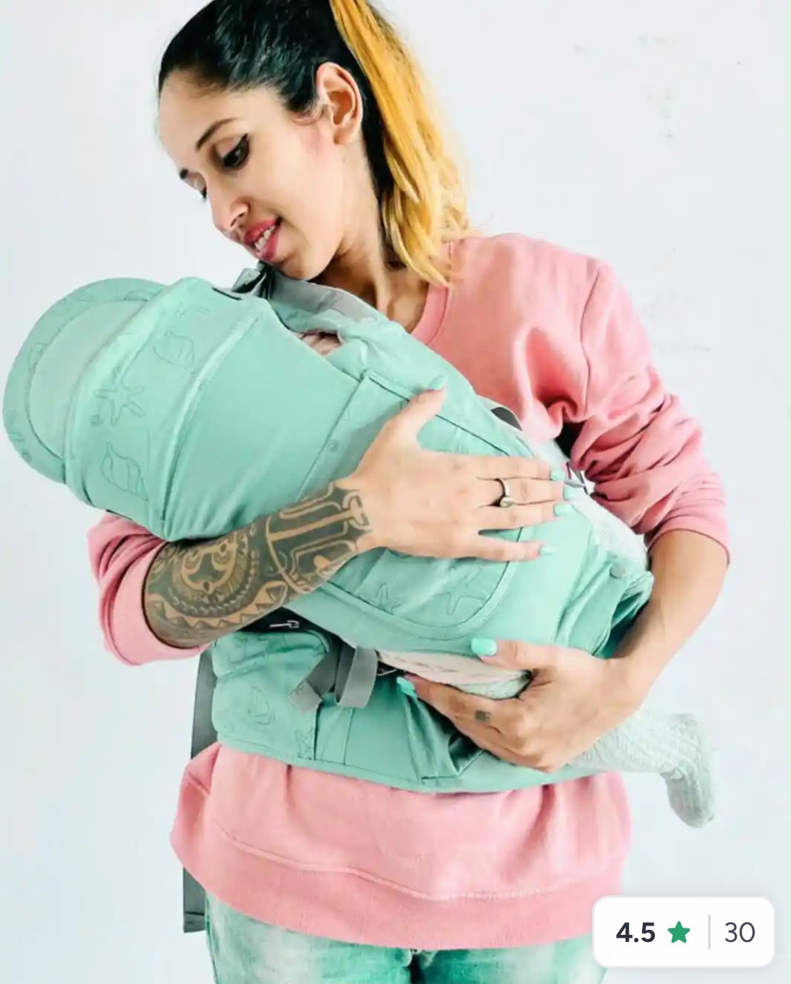 Kidspark loveme baby carrier | super adjustable | premium materials | cradle position