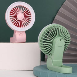 Portable USB Mini Handheld Fan: Folding Fill Light, Multifunctional, Compact for Students, Outdoor Use, Summer Cooling - Kidspark