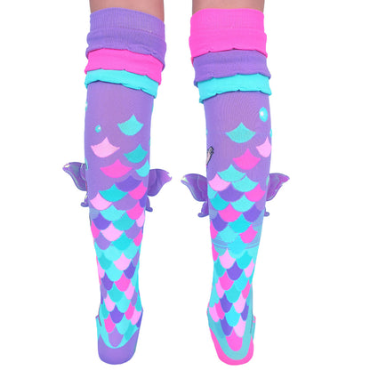 Premium quality mermaid 3D knee high socks