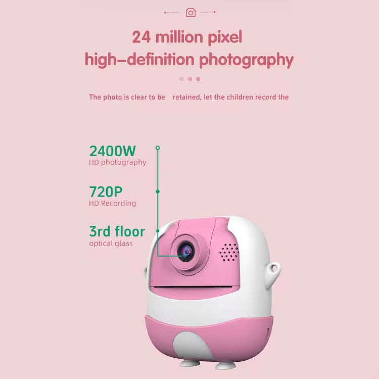 Mini digital 2.0 inch 720 HD reversible printing camera