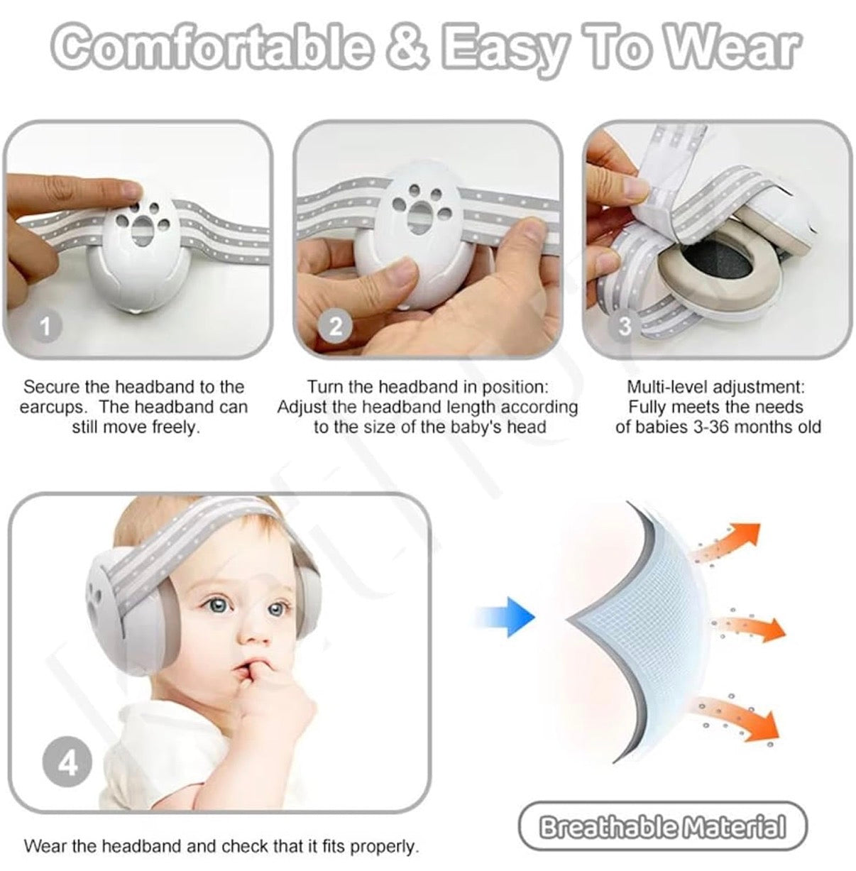 Baby Earmuff | Hearing Protection | flights & sleep made easy