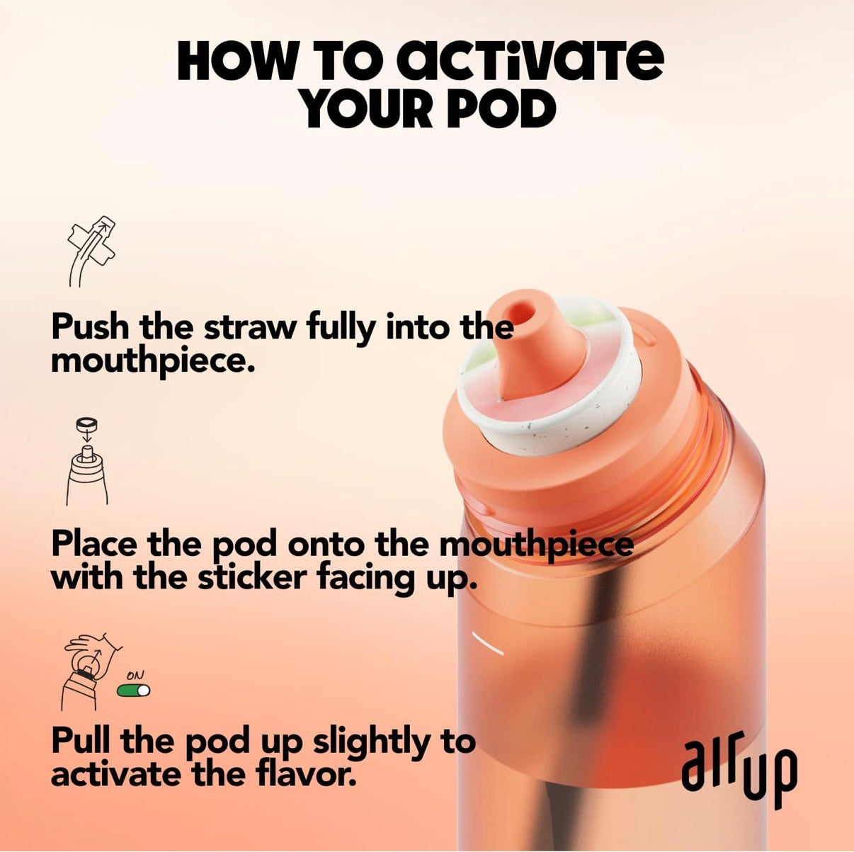 Air up water bottle | 650 ml | 2 free flavour pods