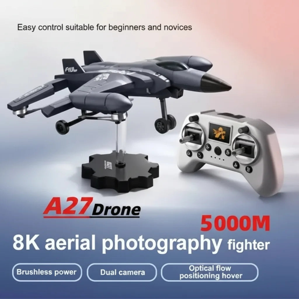 SU-35 Plane A27 RC Drone With 8K HD Camera Brushless Fighter Quadcopter