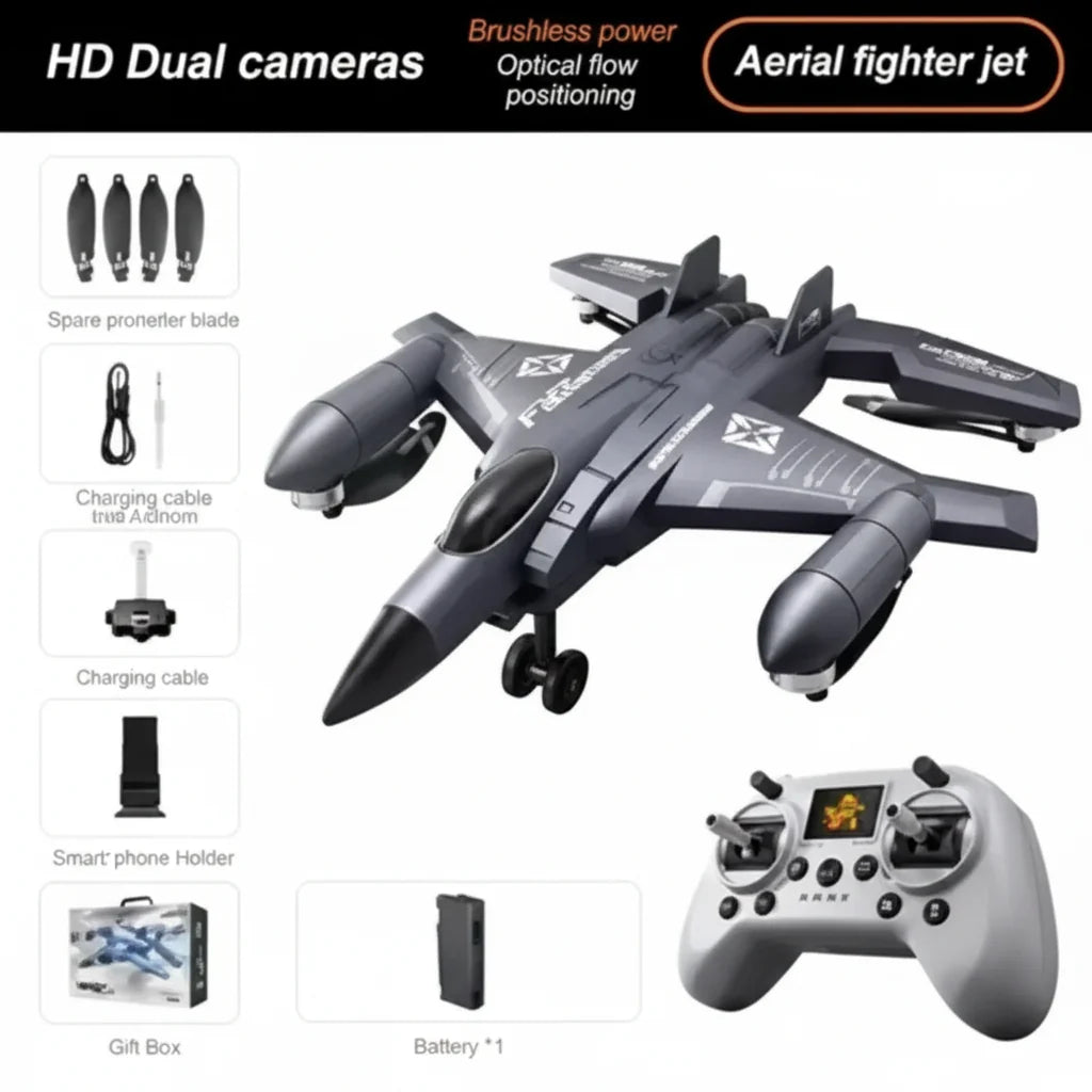 SU-35 Plane A27 RC Drone With 8K HD Camera Brushless Fighter Quadcopter
