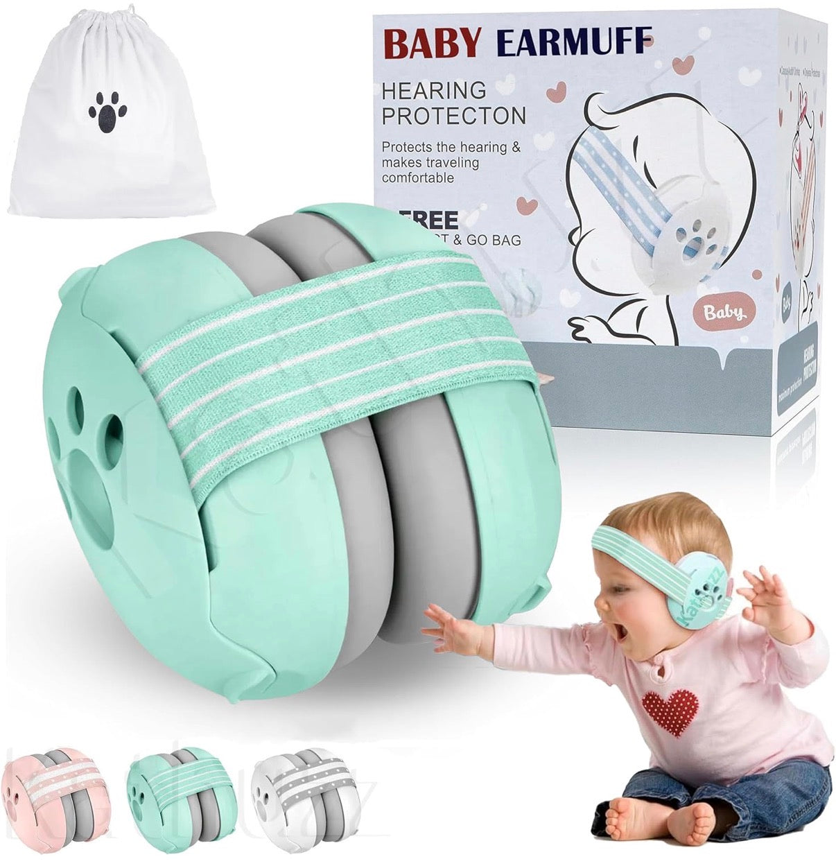 Baby Earmuff | Hearing Protection | flights & sleep made easy
